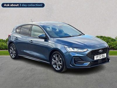 Blue Used 2022 Ford Focus ST-Line Hatchback | £14,125 (Fair price)