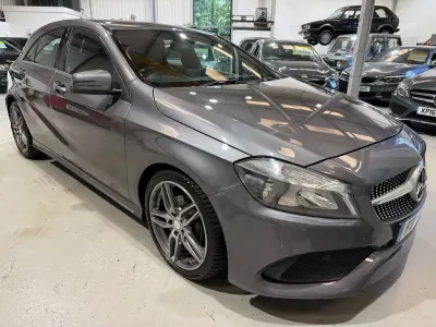 Used Mercedes A200 AMG line 136 HP (100 kW) 2016 Grey Hatchback