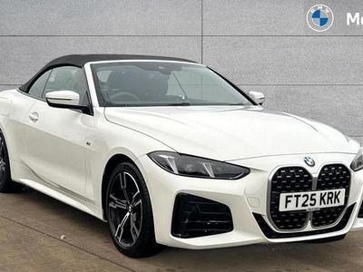 Alpine white Used 2025 BMW 420 M Sport Cabriolet | £39,984 (Fair price)