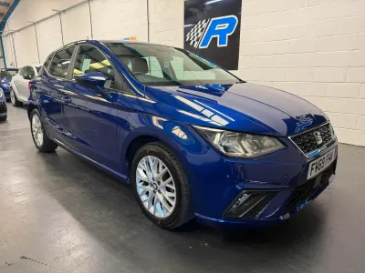 Used Seat Ibiza SE Technology 95 HP (69 kW) 2019 Blue Hatchback