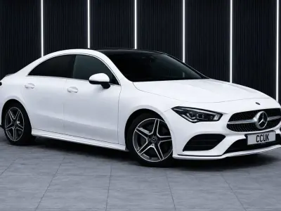 Used Mercedes CLA220 AMG line 190 HP (139 kW) 2019 White Coupe