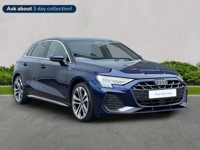 Used Audi A3 Sportback S-Line 150 HP (110 kW) 2025 Blue Hatchback