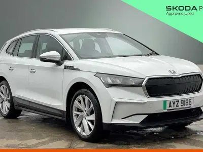 Used Skoda Enyaq iV Suite 97 kW (132 HP) 2021 Moon white metallic SUV