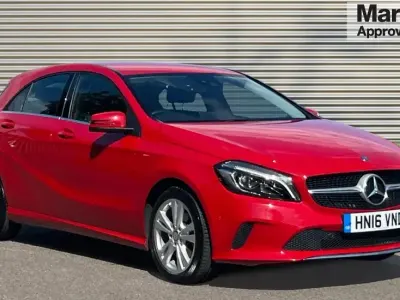 Used Mercedes A180 Premium 122 HP (89 kW) 2016 Jupiter red Hatchback