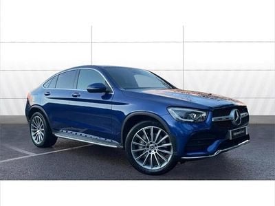 Blue Used 2020 Mercedes GLC300 AMG Line Premium Coupe | £33,885 (Fair price)