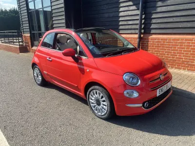 Used Fiat 500C Lounge 69 HP (50 kW) 2017 Pink Cabriolet