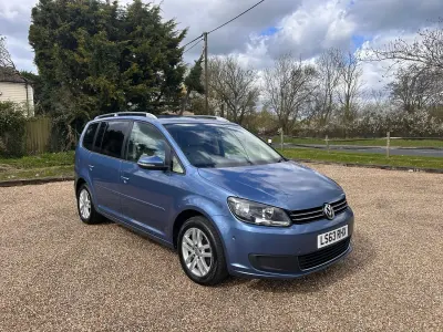 Used VW Touran SE 105 HP (77 kW) 2013 Blue MPV
