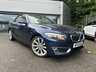 Used BMW 220 Luxury Line 2015 Blue Cabriolet