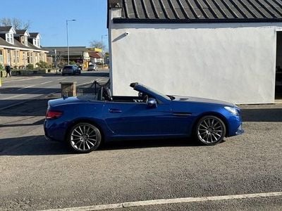 Used Mercedes SLC180 AMG line 156 HP (114 kW) 2019 Blue Cabriolet