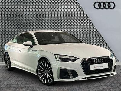 Used Audi A5 Sportback S-Line 150 HP (110 kW) 2022 Glacier white metallic Hatchback
