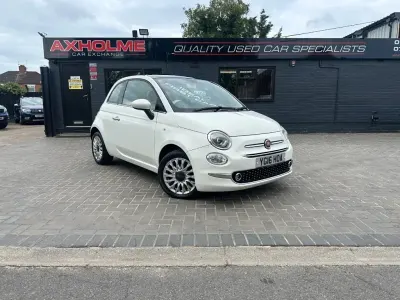 Used Fiat 500 Lounge 69 HP (50 kW) 2016 White Hatchback
