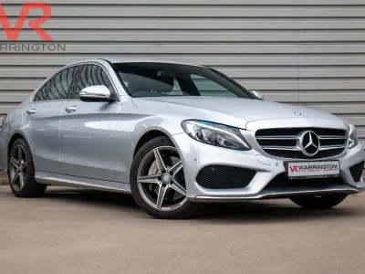 Used Mercedes C250 AMG line 204 HP (150 kW) 2017 Silver Sedan