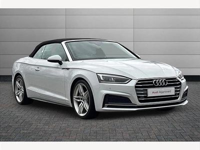 Glacier white Used 2020 Audi A5 Cabriolet S-Line Cabriolet | £16,895 (Fair price)