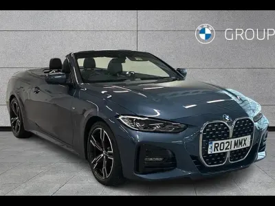 Used BMW 420 M Sport 184 HP (135 kW) 2021 Blue Cabriolet