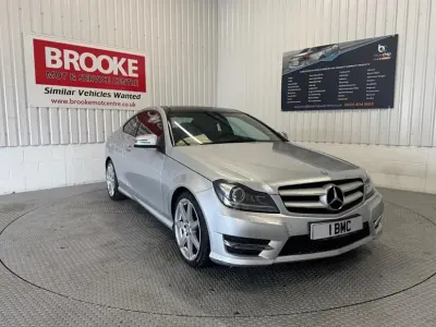 Begagnad Mercedes C220 Sport Edition 2015 Silver Sportkupé