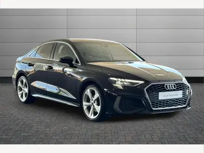 Used Audi A3 S-Line 150 HP (110 kW) 2023 Black Sedan