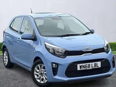 Used Kia Picanto 67 HP (49 kW) 2018 Blue Hatchback