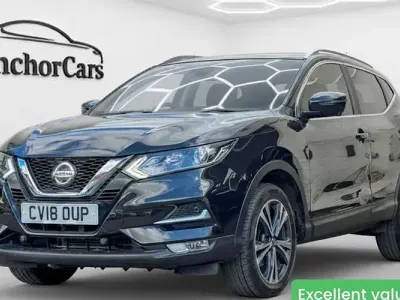 Begagnad Nissan Qashqai N-Connecta 131 HK (96 kW) 2018 Svart SUV