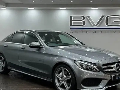 Used Mercedes C220 AMG line 170 HP (125 kW) 2018 Grey Sedan