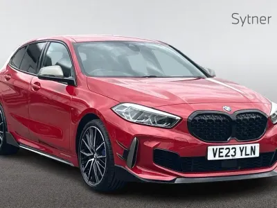 Used BMW M135 Shadowline 302 HP (222 kW) 2023 Red Hatchback