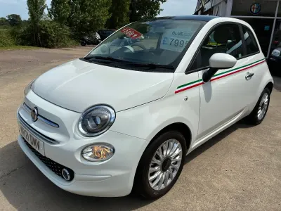 Used Fiat 500 Lounge 70 HP (51 kW) 2021 White Hatchback