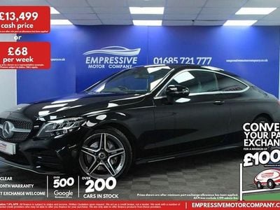 Black Used 2019 Mercedes C180 AMG line Coupe | £13,499 (Expensive)