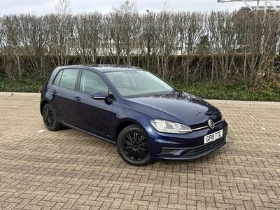 Used VW Golf VII S 125 HP (91 kW) 2018 Blue Hatchback