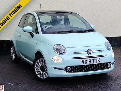 Used Fiat 500 Lounge 69 HP (50 kW) 2018 Green Hatchback