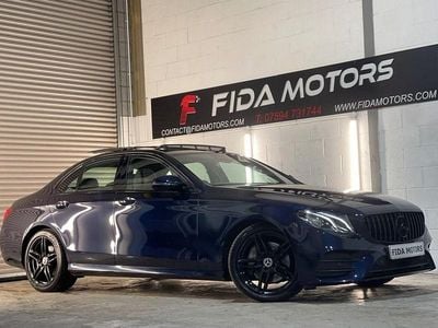 Blue Used 2018 Mercedes E350 AMG line Sedan | £21,495 (Expensive)