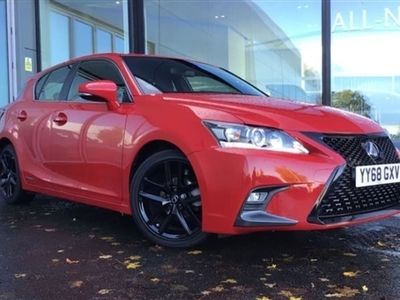 Used Lexus CT200h Sport Line 134 HP (98 kW) 2018 Red Hatchback