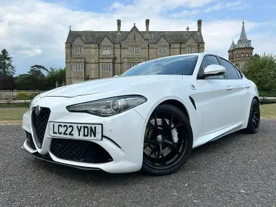 Used Alfa Romeo Giulia Saloon Quadrifoglio 2022 Trofeo tri_coat pearl white metallic Sedan