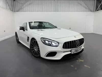 Used Mercedes SL500 AMG line 455 HP (334 kW) 2016 White Cabriolet