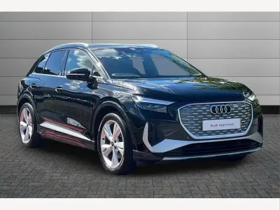 Used Audi Q4 e-tron S-Line 123 kW (168 HP) 2022 Mythos black SUV