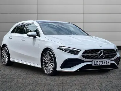 Used Mercedes A150 AMG line 148 HP (108 kW) 2023 White Hatchback