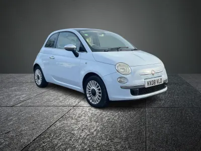 Used Fiat 500 Lounge 69 HP (50 kW) 2008 Blue Hatchback