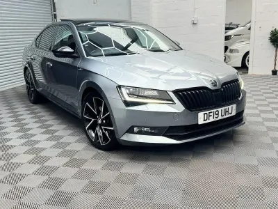 Used Skoda Superb SportLine 150 HP (110 kW) 2019 Grey Hatchback