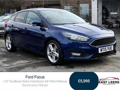 Used Ford Focus Zetec 125 HP (91 kW) 2015 Blue Hatchback