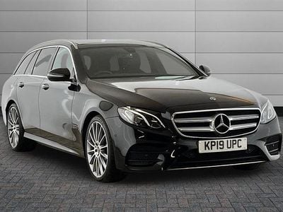 Used Mercedes E220 AMG Line Premium 194 HP (142 kW) 2019 Obsidian black Estate