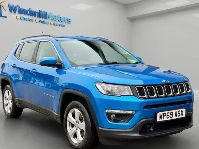 Begagnad Jeep Compass Longitude 140 HK (102 kW) 2019 Blå SUV