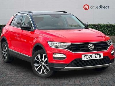 Used VW T-Roc Design 150 HP (110 kW) 2020 Red SUV