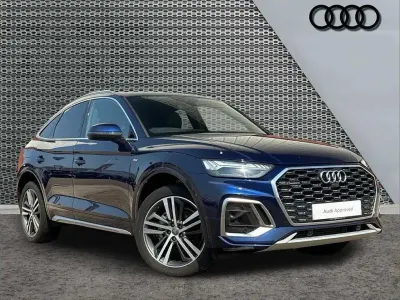 Used Audi Q5 Sportback S-Line 261 HP (191 kW) 2021 Blue SUV