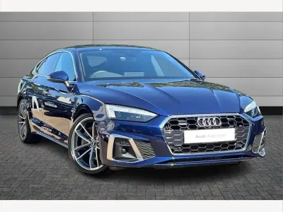 Used Audi A5 S-Line 261 HP (191 kW) 2022 Blue Coupe
