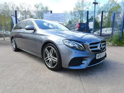 Used Mercedes E220 AMG line 194 HP (142 kW) 2017 Grey Estate