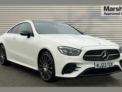 White Used 2023 Mercedes E400 AMG line Coupe | £40,758 (Good price)