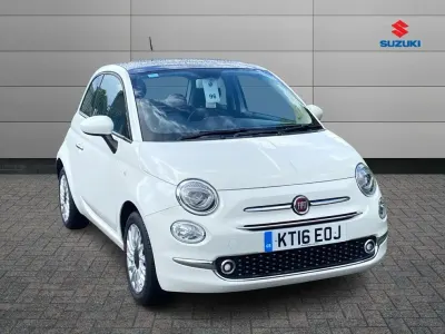 Used Fiat 500 Lounge 69 HP (50 kW) 2016 White Hatchback