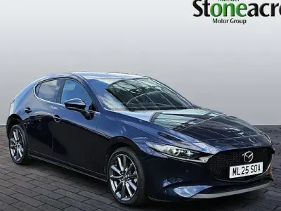 Used Mazda 3 Exclusive-Line 140 HP (102 kW) 2025 Blue Hatchback