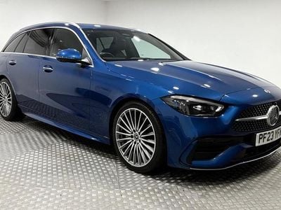 Used Mercedes C300 AMG Line Premium 258 HP (189 kW) 2023 Blue Estate