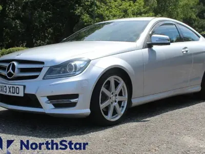 Used Mercedes C220 AMG 170 HP (125 kW) 2012 Silver Coupe