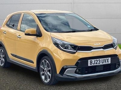 Begagnad Kia Picanto X-Line 67 HK (49 kW) 2023 Gul Halvkombi