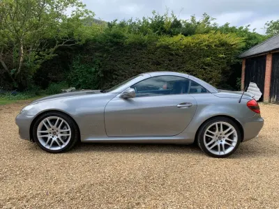 Begagnad Mercedes SLK200 2009 Silver Cab